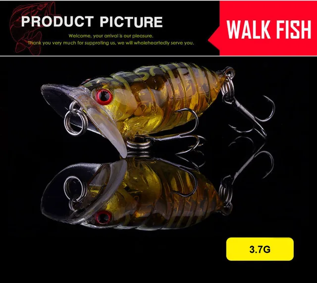 WALK FISH Fishing Lure Cicada Floating Lscas Artificial Bait 55mm
