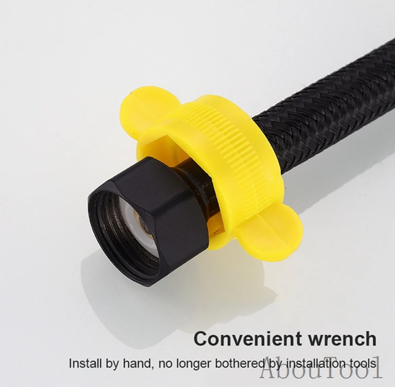 Plumbing Hose 20-80cm Water Inlet Hose Faucet Heater Pipe Kitchen Bathroom Accessories