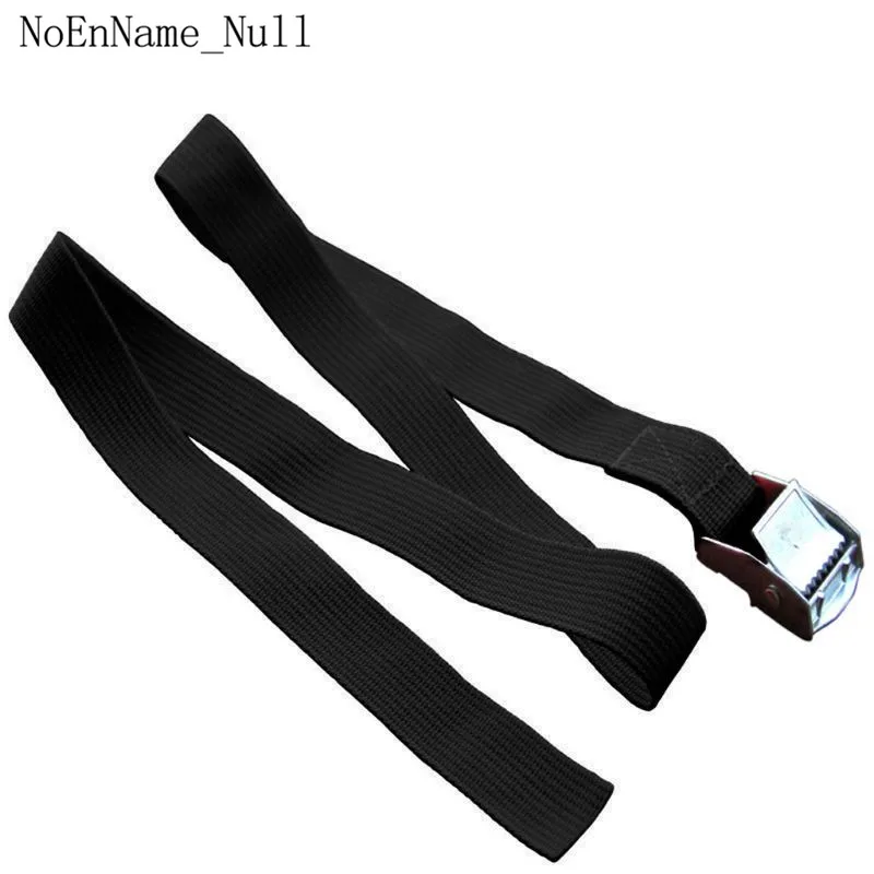 Black 1M Buckle Tie-Down Belt Cargo Straps For Car Motorcycle Bike With Metal Buckle Tow Rope Strong Ratchet Belt - Color: Black