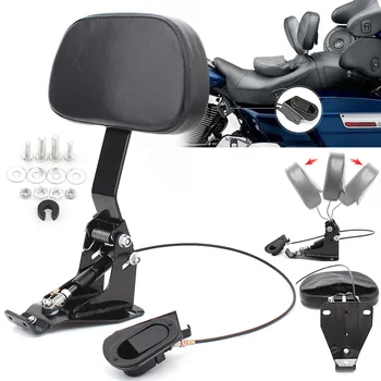 

Adjustable Driver Rider Backrest Motorcycle Drive-by-wire Seat For Harley Touring Road King Electra Glide Street Glide 2009-2019
