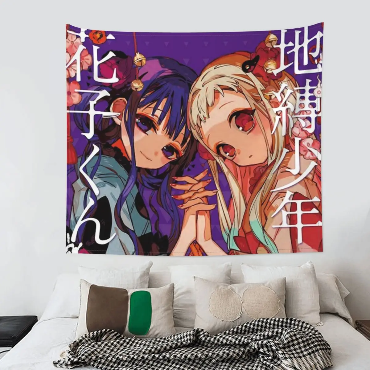 

Toilet Bound Hanako Kun Tapestry Wall Hanging Printed Wall Tapestry Anime Kawaii Manga Bohemian Decoration Room Decor Yoga Mat