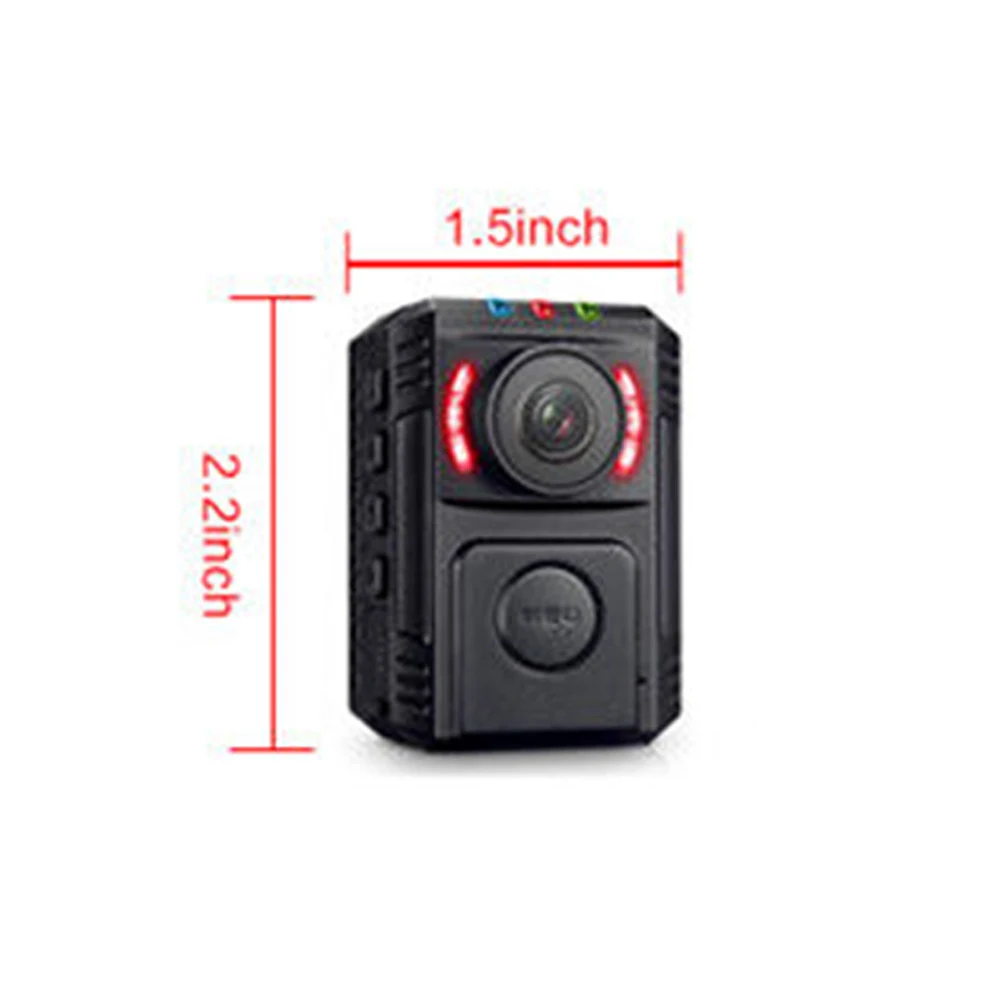  Worn WIFI Portable Wireless Mini Phone APP Motion Detection HD 1080P Pocket Police Body Camera Nigh
