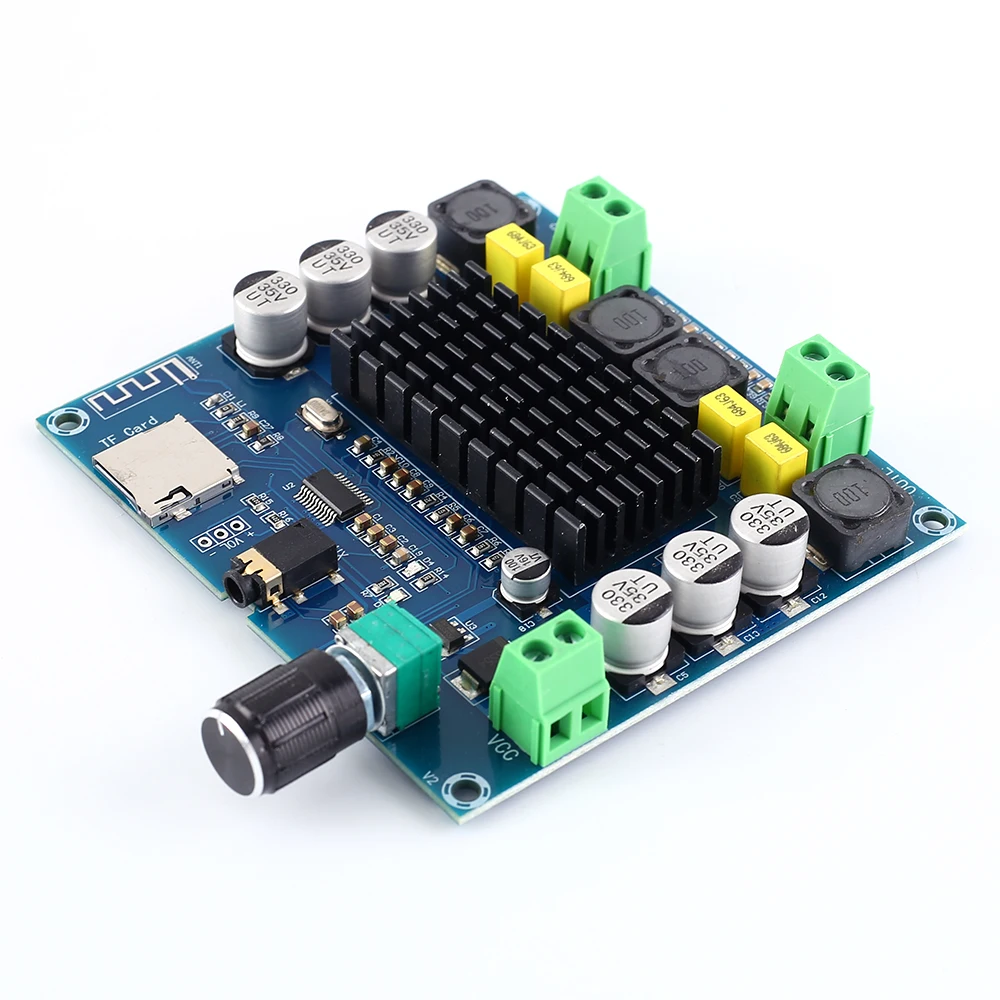 Беспроводной bluetooth-модуль цифровой усилитель мощности AUX голосовой аудио модуль TPA3116 V4.1 50 Вт+ 50 Вт поддержка tf-карты