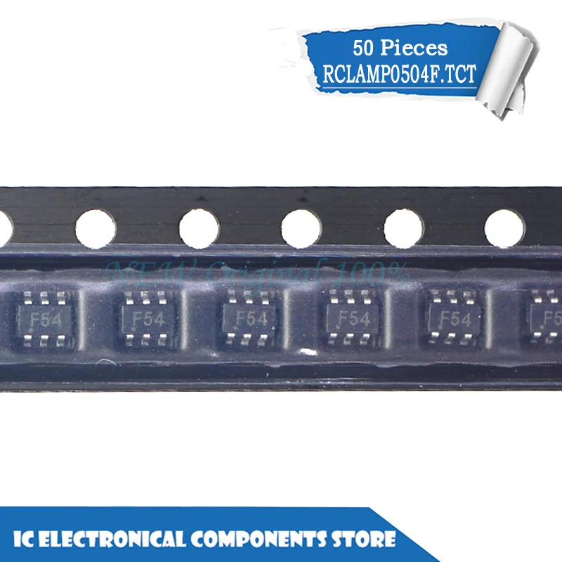 Новый оригинальный RCLAMP0504F Bi-Dir 5 в 150 Вт 4CH SOT-363 маркировка F54 IC 50 шт./лот | Электроника