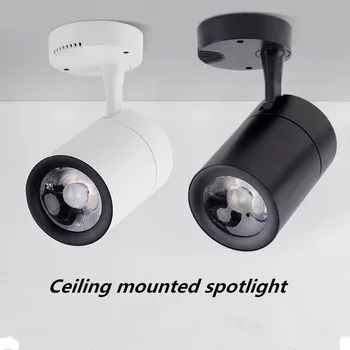 

1Pc Led COB Wa ll COB Lamp LED Downlights 7W 12W 20W 30W Dimmable Surface Mounted LED Ceiling Lamps Spot Light Rotation LED Down