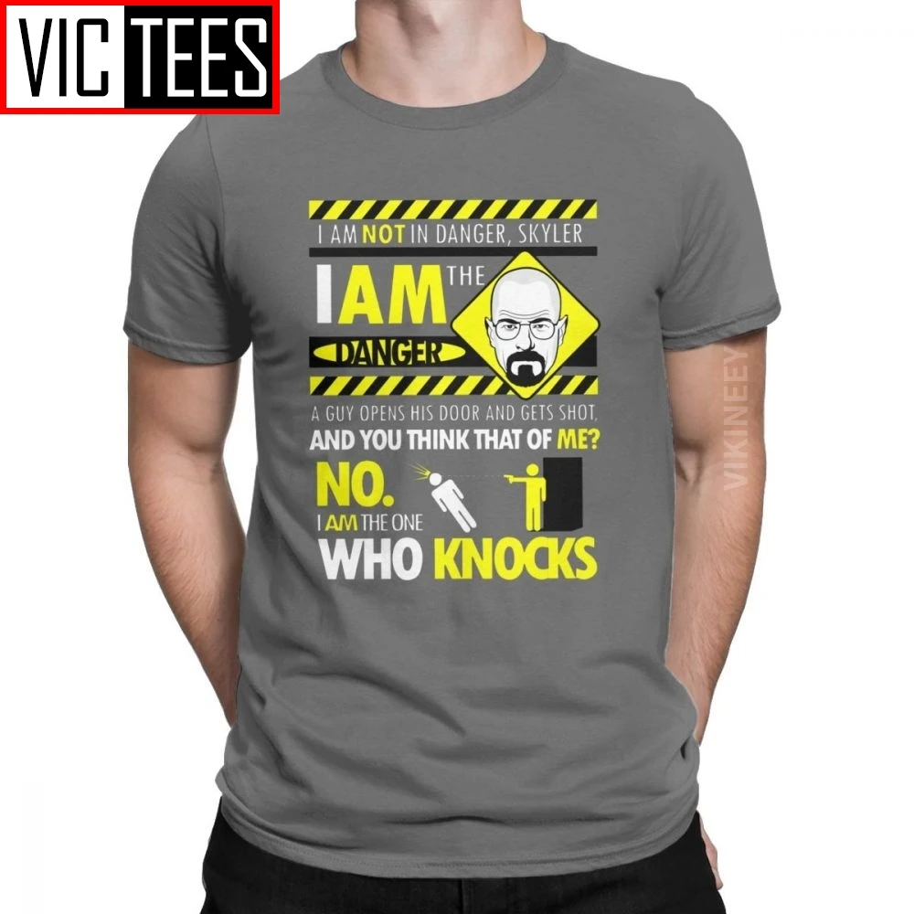 I Am The Danger Camiseta de algodón para hombre, divertida de Breaking Bad Walter White Meth, Año - AliExpress
