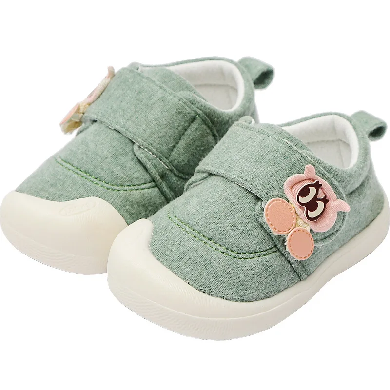 

MudiPanda Baby Shoes Girls Boys 2020 Spring Autumn Non-Slip Cute Cartoon Canvas Toddler Footwear First Walkers 0-3 Years Old