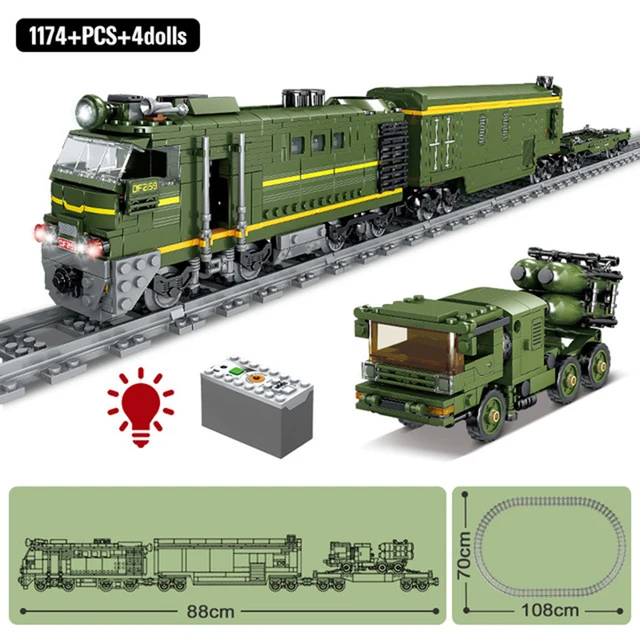 City Remote Control Train Harmony High-speed Rail Electric Car Building Blocks Technical Track Bricks Toys For Children Gifts 4