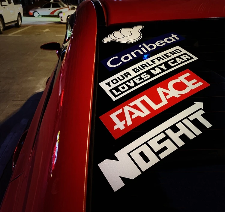 5 шт., виниловые наклейки на заднее стекло автомобиля