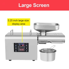 Business Equipment Oil Press Machine Auto Cold Press Oil Machine Oil Extractor Smart Heaters Touching LCD Oil Press&Squeeze Rod