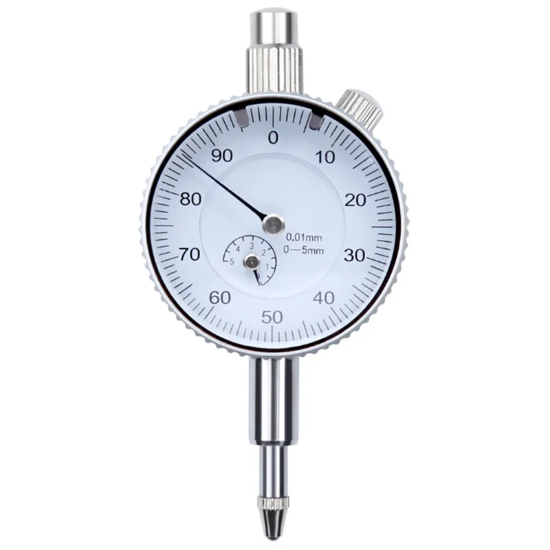 

Precision 0.01Mm Dial Indicator Gauge Shockproof Dial Gauge Indicator Measure Instrument Tool Analog Micrometer 0-5Mm