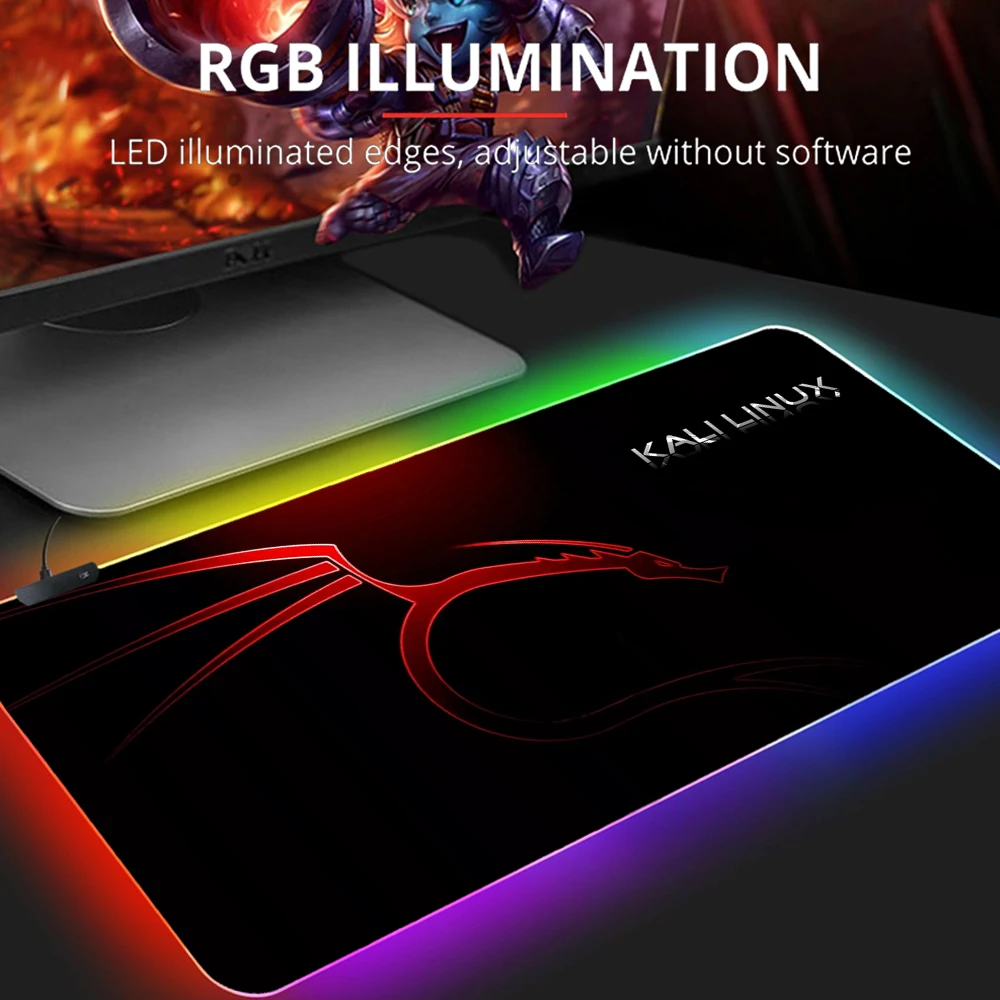 Игровой коврик для мыши 40x90 см XXL Kali Linux | Компьютеры и офис