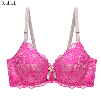 

Sexy Plus Size Lace Bras for Women Sexy Lingerie Super Push Up Brassiere Girl Deep V B C Women's Bralette Underwear