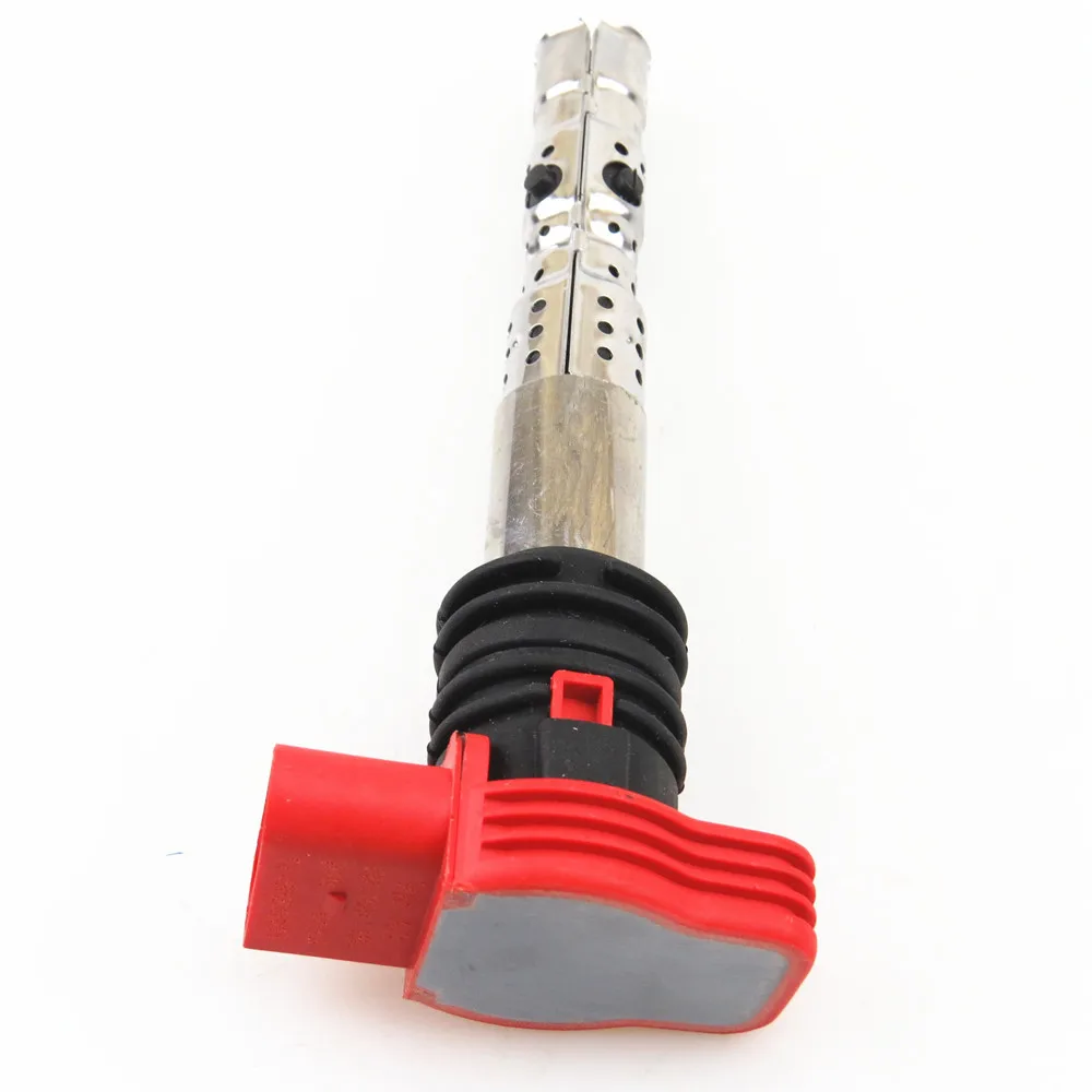 US $90.97 FHAWKEYEQ Qty 6 Engine Red Ignition Coil Nozzle Plug For A4 A6 A8 30 V6 06C 905 115 L 06C 905 115 06C905115L 06C 905 115 E