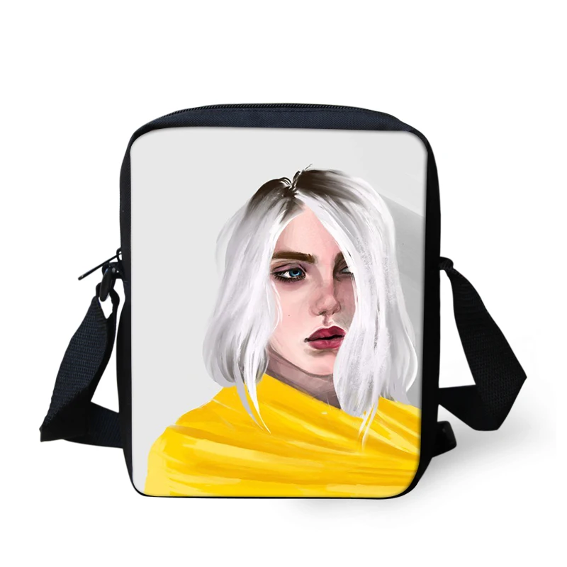 Рюкзак THIKIN Billie Eilish, школьные сумки для путешествий, рюкзаки для подростков, детский рюкзак для девочек, школьный рюкзак в стиле хип-хоп, Mochila - Цвет: As picture