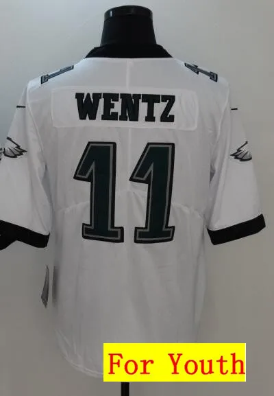 As photo Все сшитые мужские wo Мужские Молодежные Детские th Philadelphia DeSean Jackson 10 3 Carson Wentz 11 Джерси - Цвет: As photo