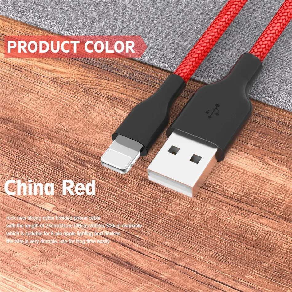 USB кабель 1 м 2 м для iPhone 2.4A Быстрая зарядка данных зарядное устройство для iPhone Xs Max Xr X 8 7 6 6S 5 5S iPad шнур Кабели для мобильных телефонов