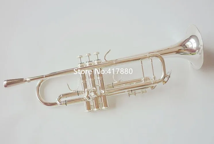 Hot Sell Bach LT180S-72 Bb Small Trumpet Silver Golden Key Professional Music Instruments with case