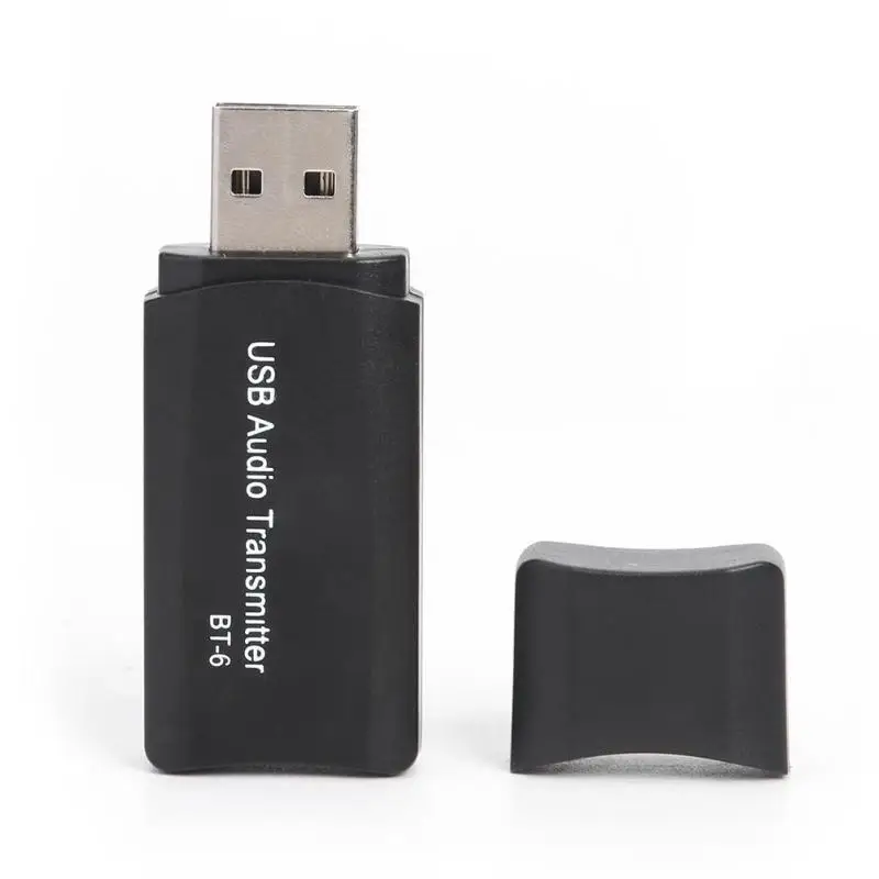 BT-6 2 в 1 стерео Bluetooth аудио приемник передатчик переключение через подключаемый USB 3,5 мм компьютерный ноутбук беспроводной адаптер
