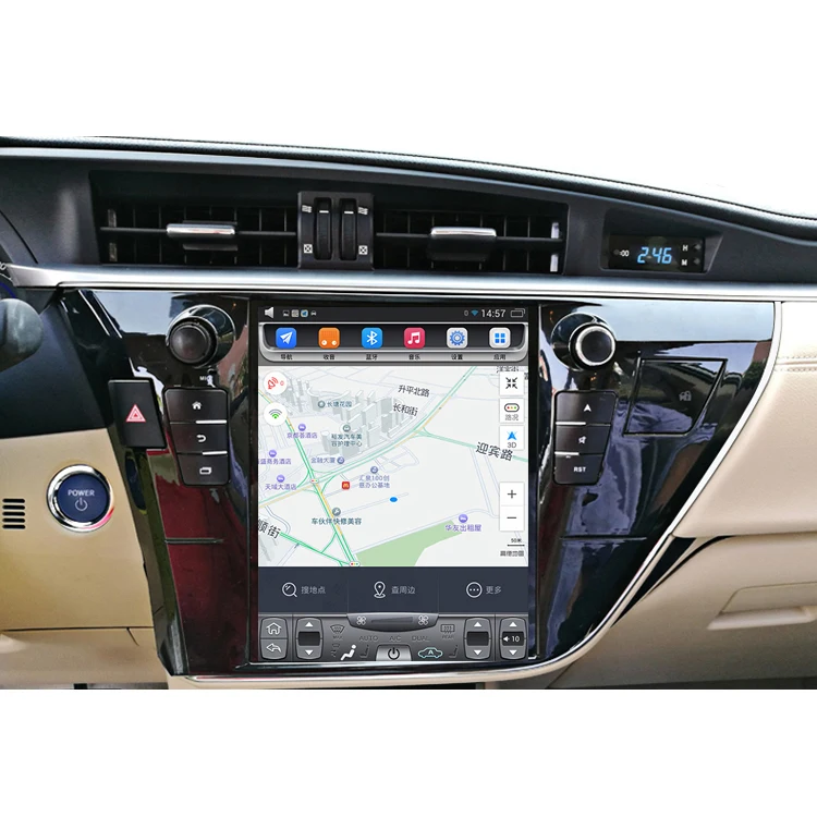 10," tesla стиль вертикальный экран Восьмиядерный Android 8,1 Стерео gps навигация для Toyota Corolla