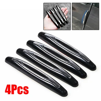 

Strips Black 110*12mm Car Truck SUV 4pcs Set Guard Molding Bumper Edge Anti-Scratch Accessories Durable Useful