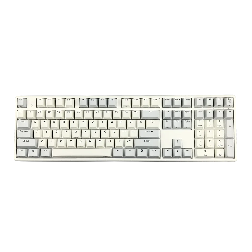 niz keyboard X87/X108 capacitancia White Bluetooth keyboard RGB