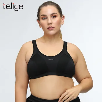 

Teigle Women Sports Bra sexy lingerie High-strength Shockproof Brassiere Big Size G Cup Underwear Beauty back Vest+Gift