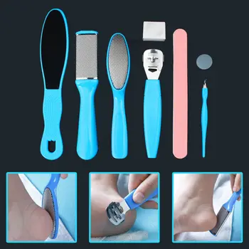 

8PCS Grinder Dead Skin Callus Remover for Foot Pedicure Tools Rasp Stainless Steel Exfoliator Callus Device Foot File Set