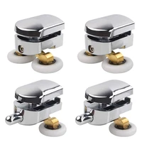 4Pcs 23mm Shower Door Rollers Sliding Shower Doors Wheels Replacement Roller Runner Wheel (2 Top & 2 Bottom ) 1