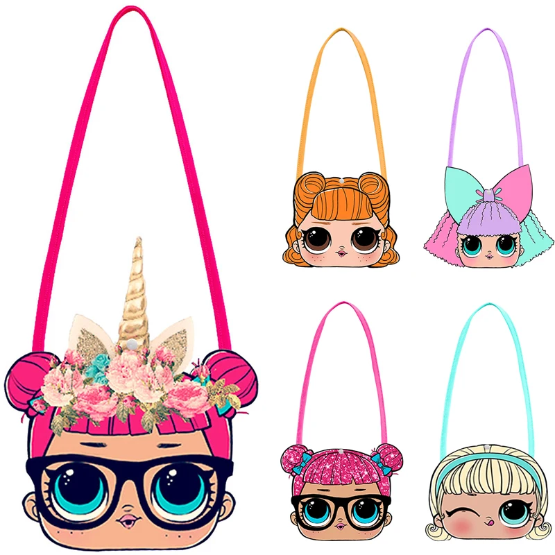 LOL Surprise dolls-Mochila pequeña para mujer, bolsa de almacenamiento con dibujos animados de LOl Girl, bolso de hash para niños, monedero 2, 2020