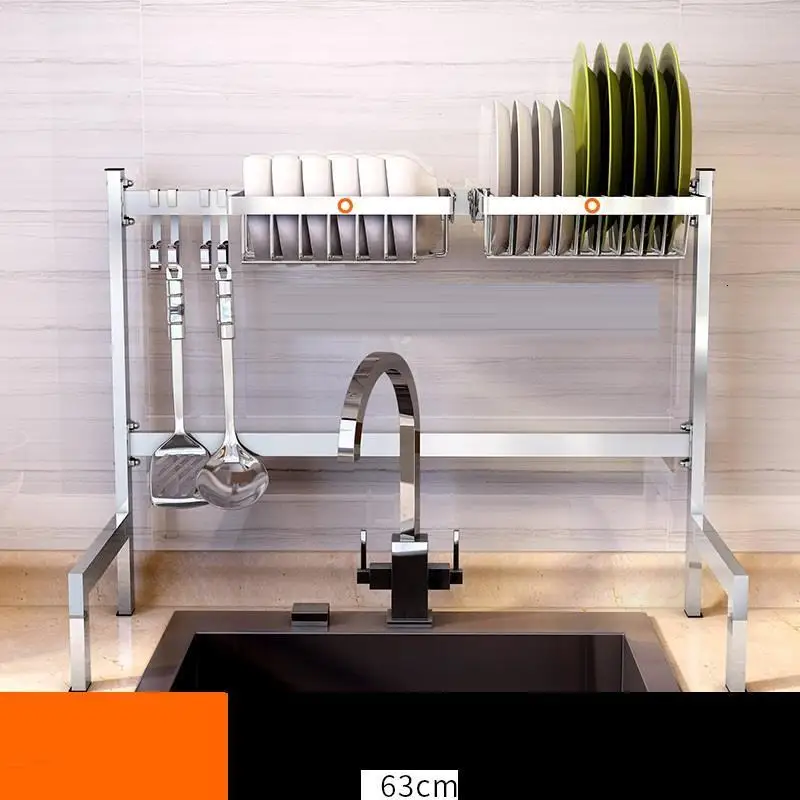 De Sink Accessories Cosina Almacenamiento Dish Drainer Stainless Steel Cocina Mutfak Rack Cozinha Cuisine Kitchen Organizer - Цвет: Number 8
