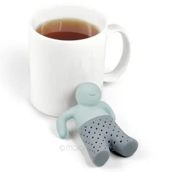 

Cute Useful Cartoon Character Tea Leaf Strainer Silicon Herbal Filter Elastic Rubber Tea Infuser High Temperature Resistan