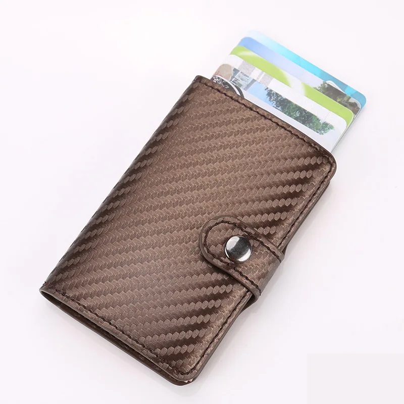 

Automatic Anti-Degaussing Credit Cassette Light Ultra-Thin Metal Bank Card Clamp Men Women's Leather Business Card Cassette