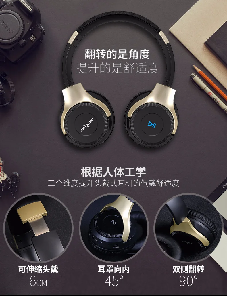 B26T Bluetooth 4,0 Беспроводные наушники микрофон стерео Бас гарнитуры Поддержка TF карты портативный складной Hands Free новые наушники