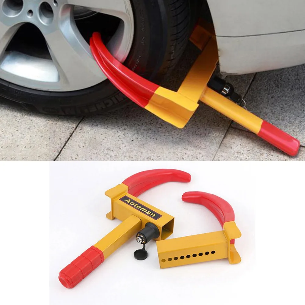 

New Portable Styling Wheel Lock Anti-Theft Truck Tire Clamp Security Trailer Tyre Parking Lock Heavy Duty Car Wheel Clamp Hot