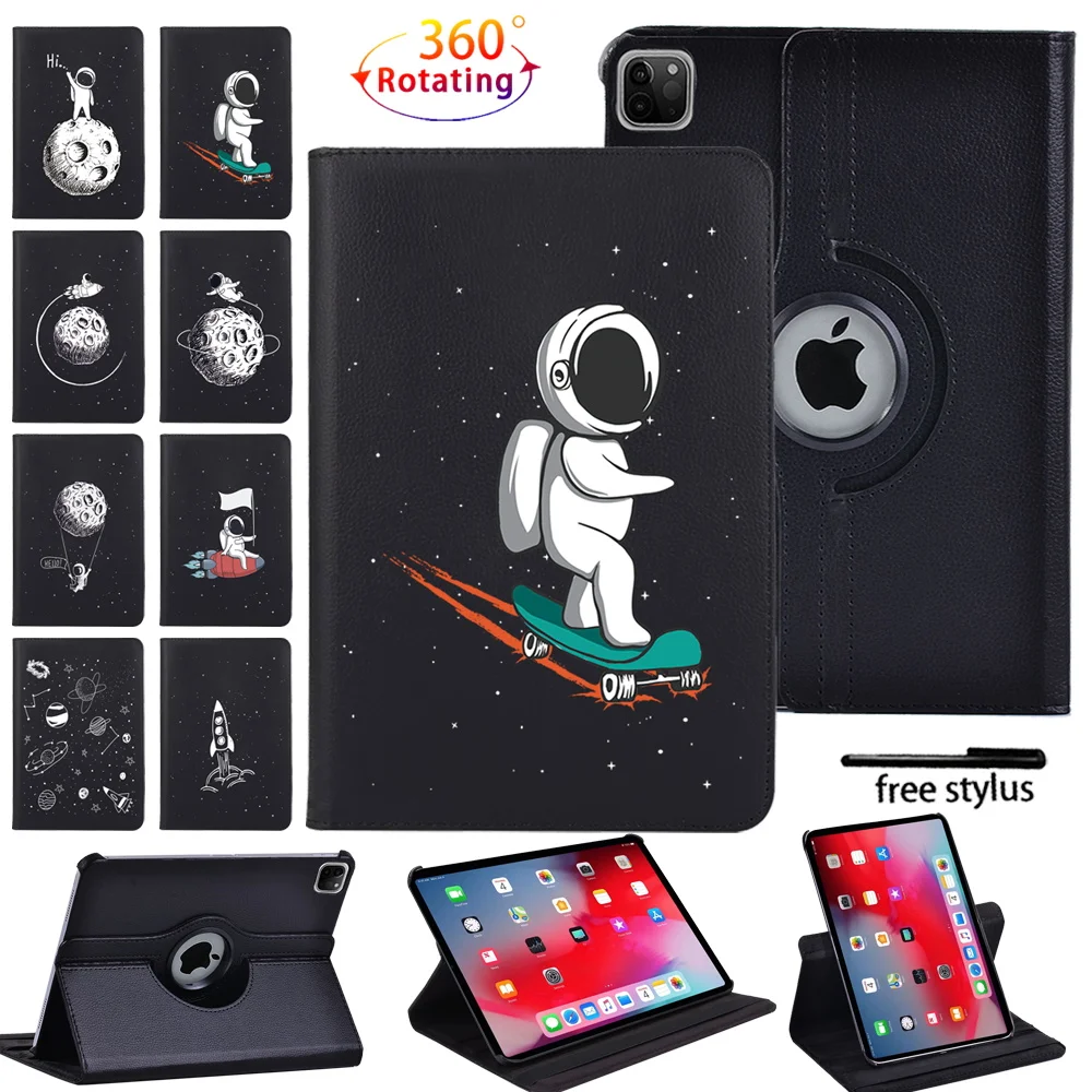 360 Custodia Per Tablet Rotante Per Apple Ipad Pro (2015) 1A/(2017) 1A Generazione/(2018) 1A/(2020) 2 ° Stilo Protettivo Anticaduta