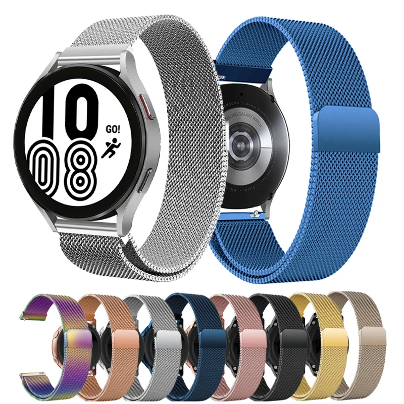 

20mm 22mm watch strap For galaxy watch 4 5 strap amazfit gts 2 Frontier Magnetic smartwatch correa Watch bracelets watchband