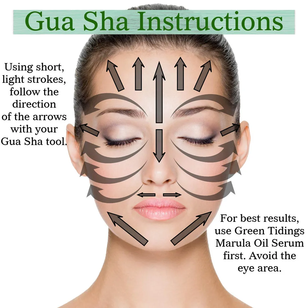 Gua Sha Jade массаж лица Инструменты Guasha доска розовый КВАРЦЕВЫЙ и из натурального камня скребок для лица шеи тела Иглоукалывание давление терапии