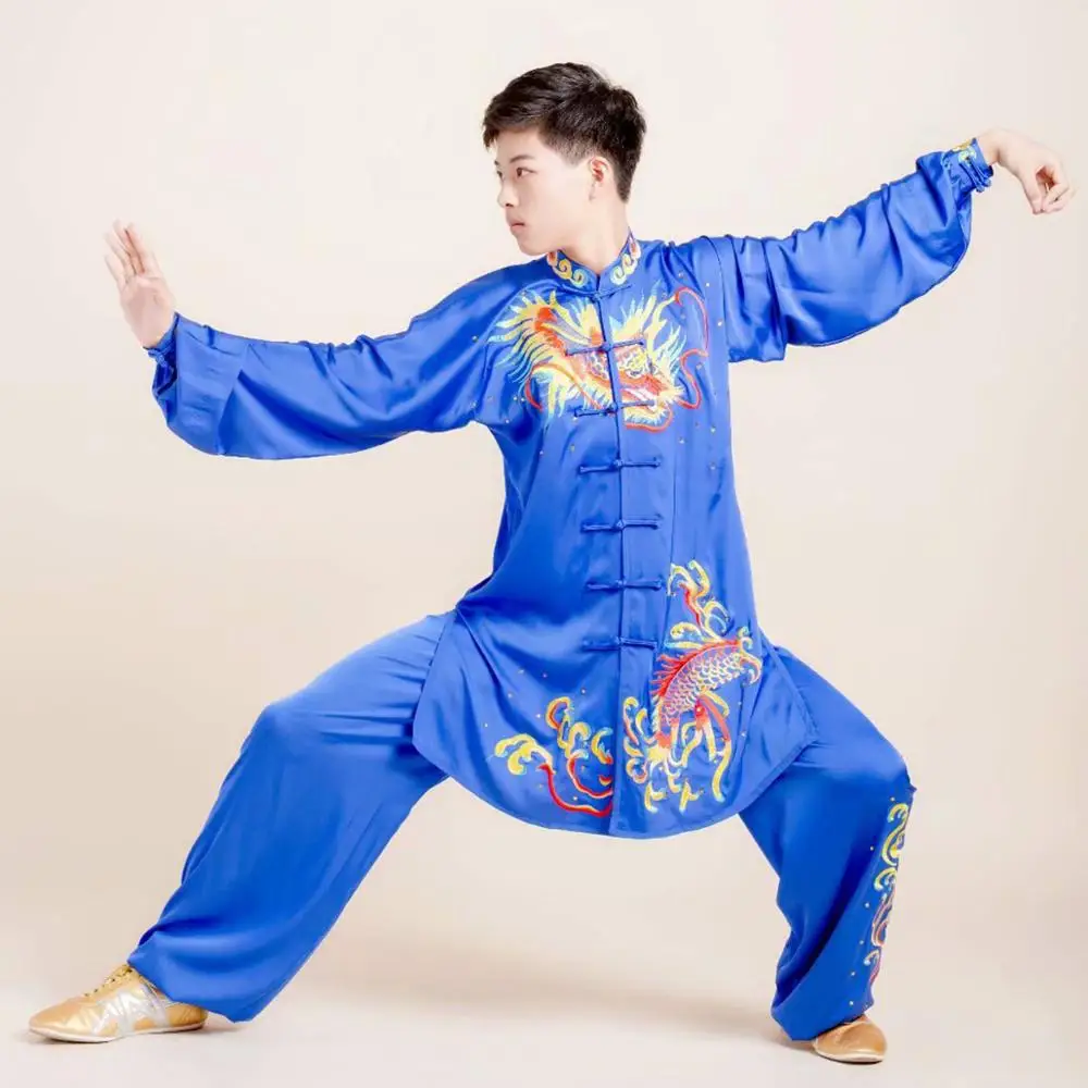 Одежда wushu taichi taiji униформа changquan для боевых искусств одежда соревнований с