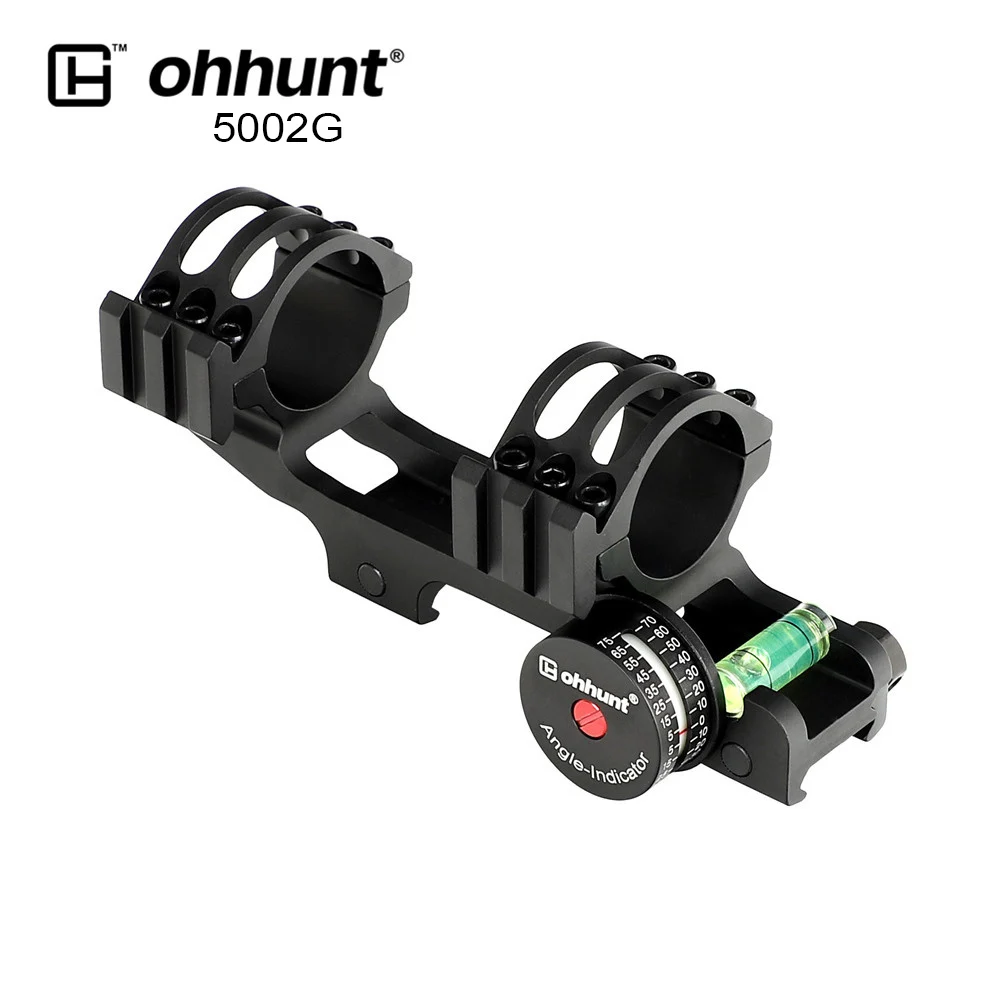 5002G Ohhunt тактические кольца для прицела 25,4 мм 30 мм 20 MOA Picatinny Rail базовый угловой косинусный индикатор с пузырьковым уровнем для винтовки - Цвет: 5002G