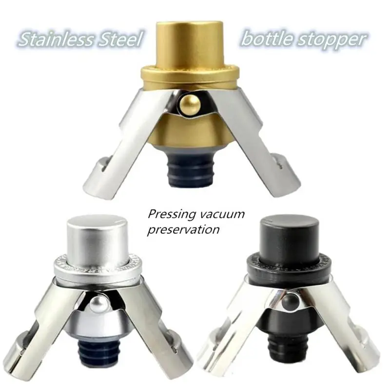 Stainless Steel Red Wine Stopper Beer Cover Keep Fresh Bottle Cap Sealing Cork Leak Proof bar accessories home bars | Дом и сад