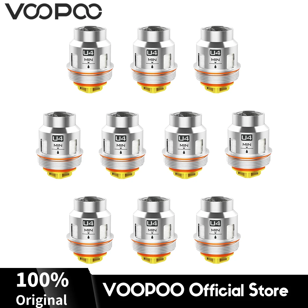 

U4 Original VOOPOO Uforce U4 Quadruple Coils 0.23ohm Uforce Tank Core Vape DIY Kit Atomizer Core Head E Cigarette Accessories