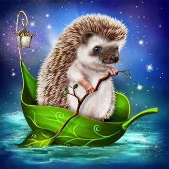 

DIY Daimond Painting Cartoon hedgehog 5D Daimond Embroidery Full Square/round Cross stitch Rhinestones home decoration M1102