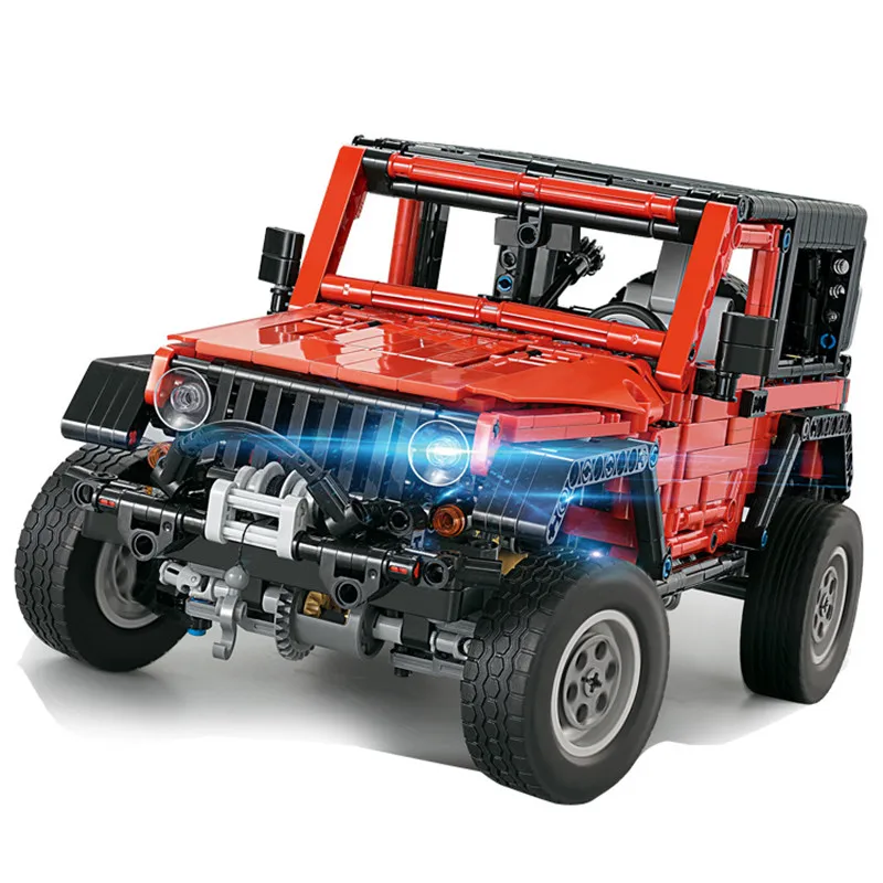 Описание Jeeped Wrangler строительные блоки комплекты кирпичей классический создатель