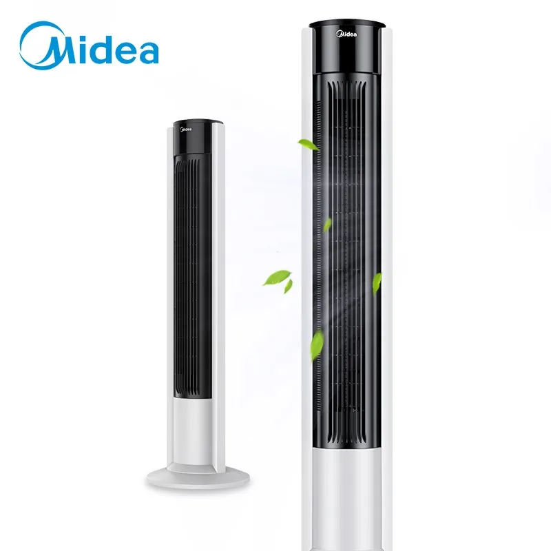 Электрический вентилятор для дома Midea беслопастный вертикальный бесшумный