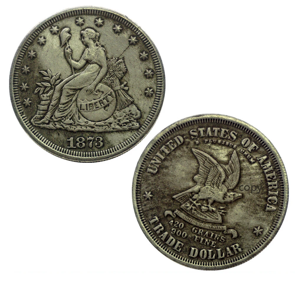 WR Hobo Nickel 1873 US Trade Dollars Copy Coins Collectibles Morgan Silver Coin American Eagle Gifts for Men Dropshipping2019 | Дом и сад