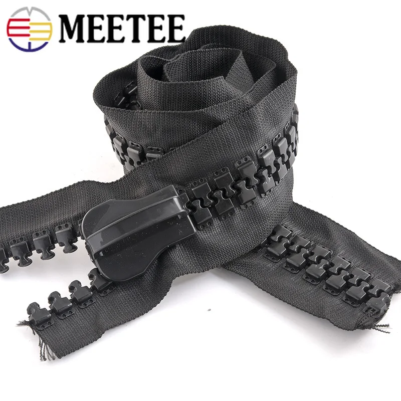 Meetee 1meter 30# Resin Zipper with Slider Extra Wide Outdoor Tent Bag Clothing Sew DIY Handmade Decoration Accessories AP654 | Дом и сад