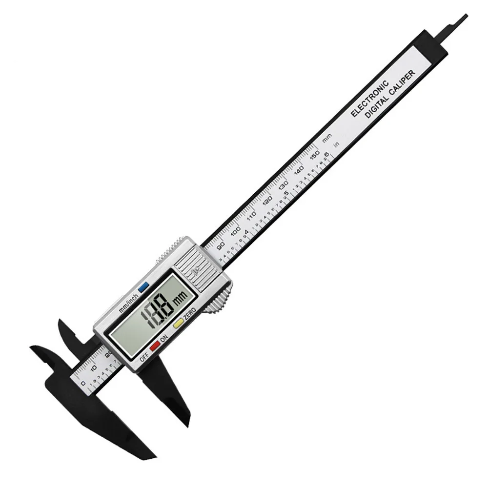 150mm Vernier Caliper 6 inch Electronic Digital Micrometer Carbon Fiber Non-precision measuring instruments caliper