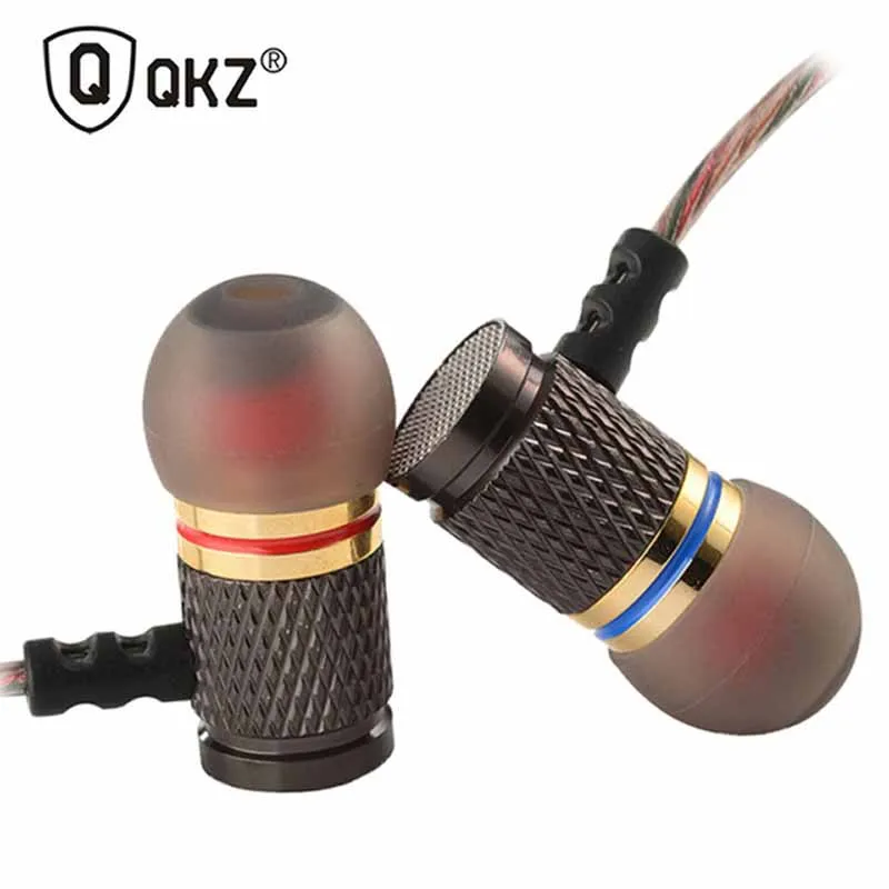 QKZ-auriculares internos DM6 de 3,5mm, cascos de Metal con sonido de graves pesados en 3D, deportivos, de calidad, para todos los cel, PK, KZ, AS10, ZS10, v80
