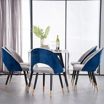 

Nordic dining chair light luxury simple makeup chair desk chair home restaurant leisure stool subnet red ins